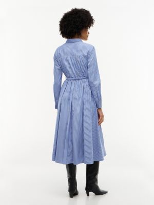 Tommy Hilfiger Belted Striped Poplin Midi Shirtdress — фото 4