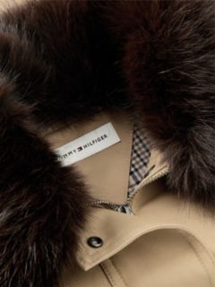 Faux Fur-Trimmed Bomber Jacket — Camel 6