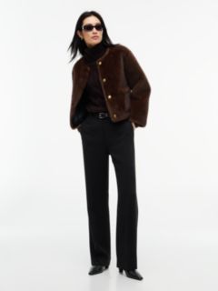 Faux Fur Lady Jacket — Chocolate 2