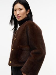 Faux Fur Lady Jacket — Chocolate 3