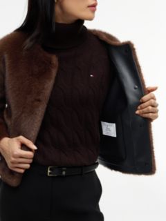 Faux Fur Lady Jacket — Chocolate 4