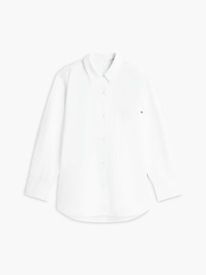 Easy Fit Cotton Poplin Pocket Shirt, Optic White