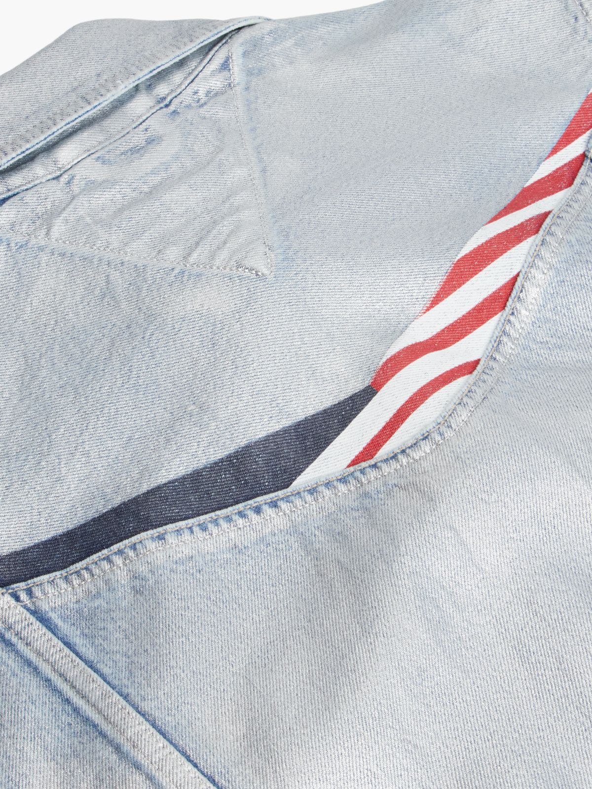 Tommy x Cadillac F1® Team Austin Denim Vest — Light Wash Denim