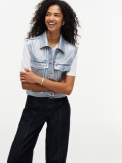 Tommy x Cadillac F1® Team Austin Denim Vest — Light Wash Denim 4