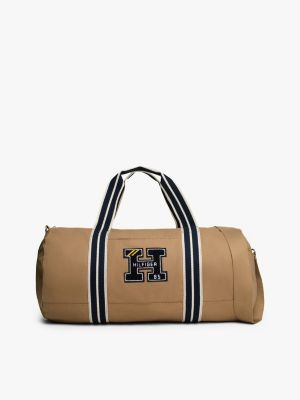 Varsity Patch Duffle, Safari Canvas