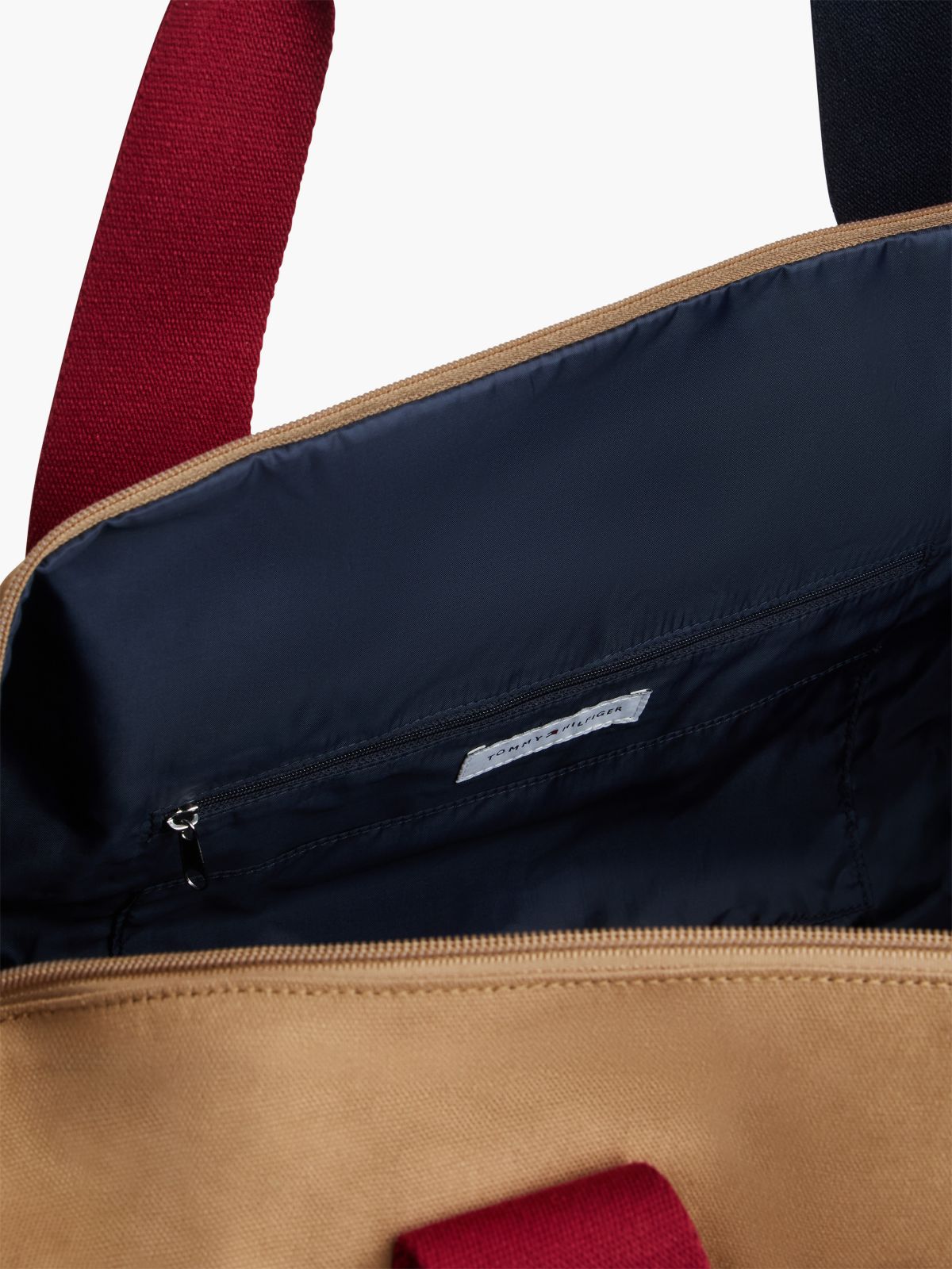 Tommy Flag Colorblock Duffel Bag — Safari Canvas Colorblock