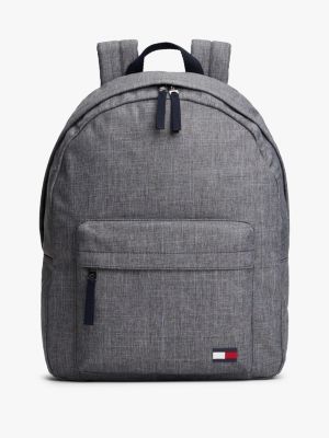 Tommy Flag Soft Heathered Backpack, Zinc Grey