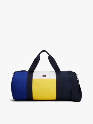 Water-Resistant Colorblock Duffle Bag, Multi
