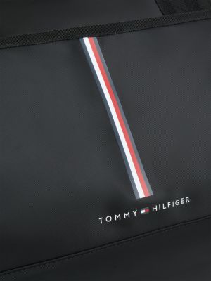 Мужская сумка Tommy Hilfiger Flag Stripe Duffel, цвет: Чёрный — фото 4