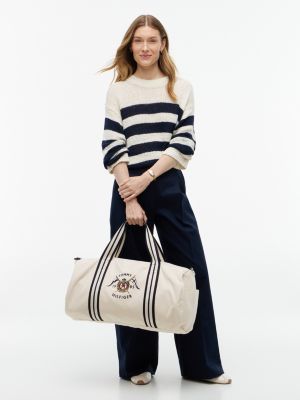 Мужские сумки Tommy Hilfiger Nautical Crest Canvas Duffel Bag — фото 3
