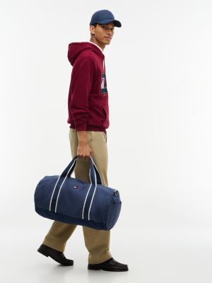 Мужская сумка Tommy Hilfiger Colorblock Canvas Duffel, цвет: Индиго / Карбоновый тёмно-синий — фото 2
