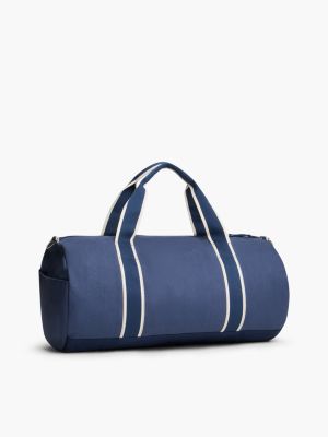 Мужская сумка Tommy Hilfiger Colorblock Canvas Duffel, цвет: Индиго / Карбоновый тёмно-синий — фото 4