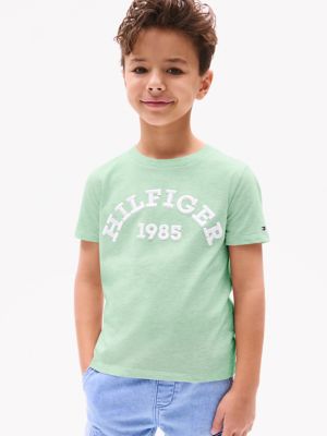 Kids' 1985 Monotype Arch Logo T-Shirt, Minty Essence Heather