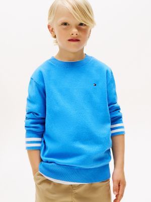 Kids' Crewneck Sweater, Copenhagen Blue