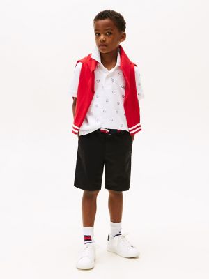 Kids' Belted Chino Short, Black