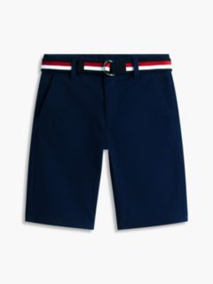 Kids' Belted Chino Short — Light Navy 5