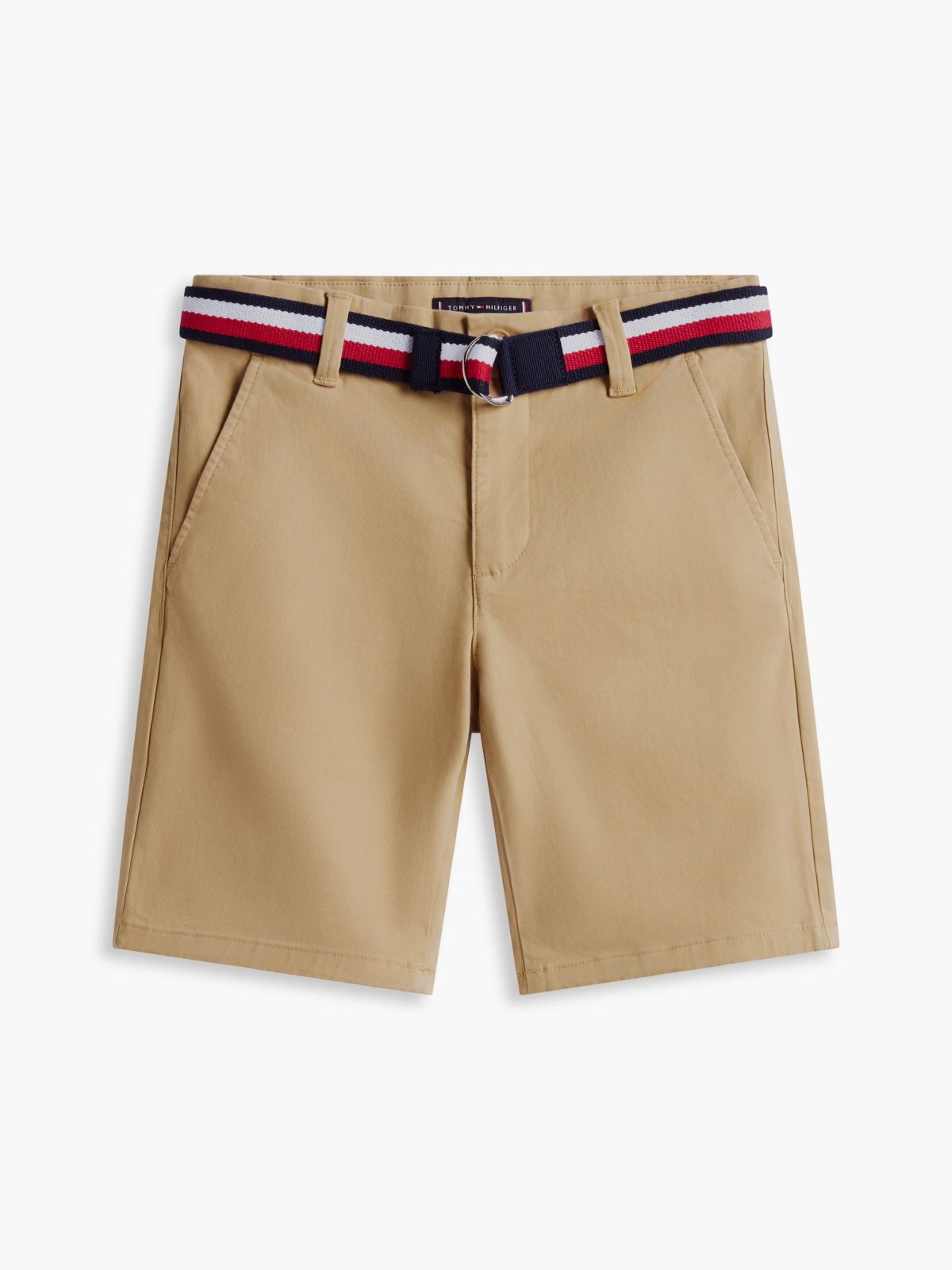 Kids' Belted Chino Short — Khaki