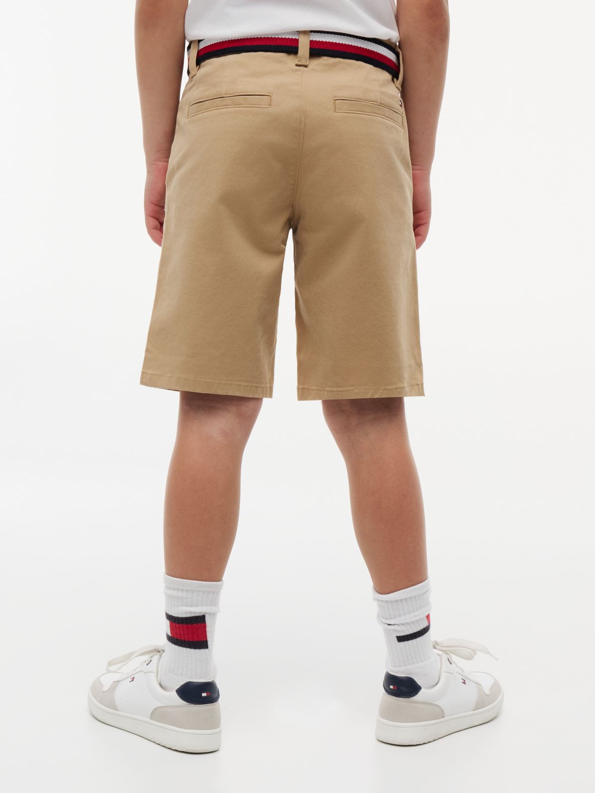 Kids' Belted Chino Short — Khaki