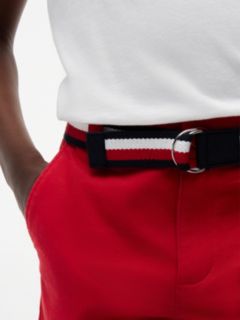 Kids' Belted Chino Short — Primary Red 4