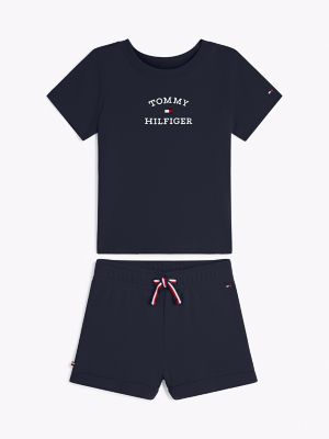 Babies' Logo Shirt and Short Set, Navy