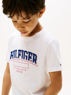 Kids' Hilfiger Arch T-Shirt, Optic White