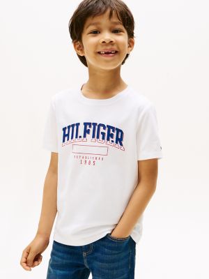 Kids' Hilfiger Arch T-Shirt, Optic White