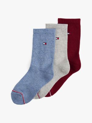 Kids' Crew Sock 3-Pack, Rouge / Multi