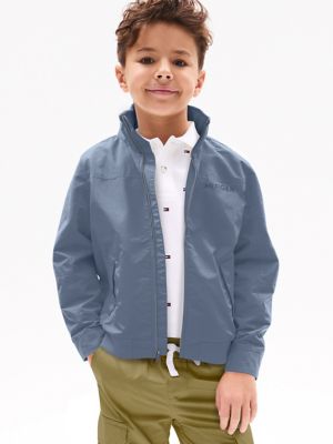 Kids' Water-Repellent Regatta Jacket, Blue Coal