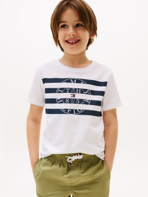 Kids' Maritime Logo T-Shirt, Optic White