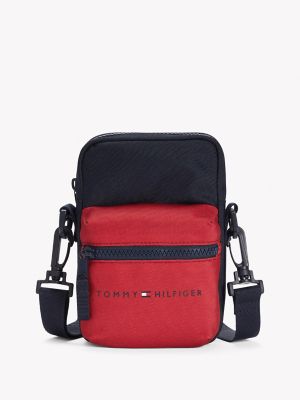 Kids' Tommy Colorblock Mini Crossbody Bag, Sky Captain / Apple Red