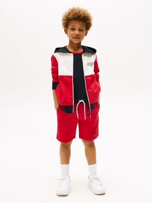 Kids' Hilfiger Colorblock  Sweatshort, Primary Red