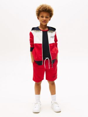 Kids' Hilfiger Colorblock  Sweatshort, Primary Red