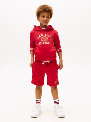 Kids' New York Logo Sweatshort, Primary Red
