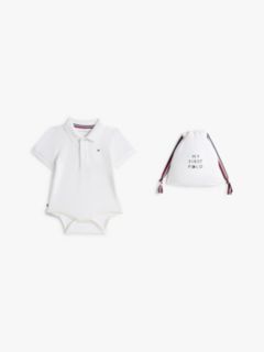 Babies' Polo Onesie and Gift Bag — Th Optic White 1