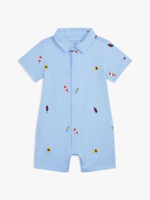 Babies' Buoy Print Shortall, Vessel Blue