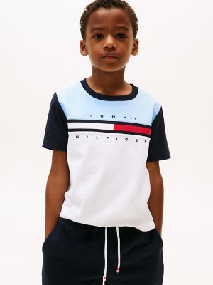 Kids' Colorblock Flag Stripe T-Shirt, Vessel Blue