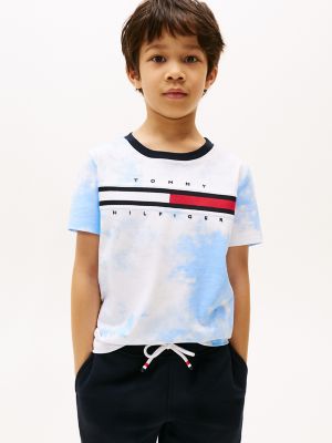 Kids' Tie-Dye Flag Logo T-Shirt, Vessel Blue