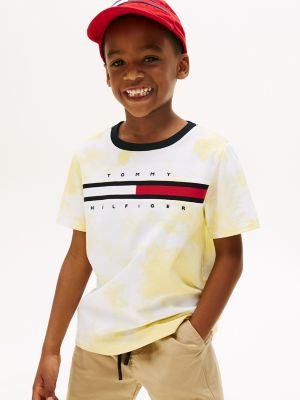 Kids' Tie-Dye Flag Logo T-Shirt, Citronella