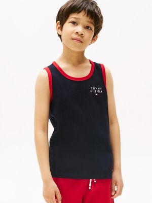 Kids' Hilfiger Logo Tank Top, Navy