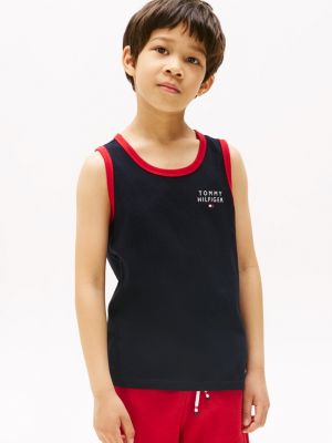 Kids' Hilfiger Logo Tank Top, Navy