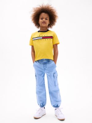 Kids' Light Wash Denim Cargo Jogger, Light Wash