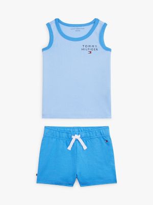 Babies' Logo Tank Top and Short Set, Vessel Blue