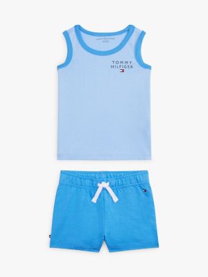 Babies' Logo Tank Top and Short Set, Vessel Blue