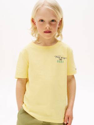 Kids' Surf Logo T-Shirt, Citronella