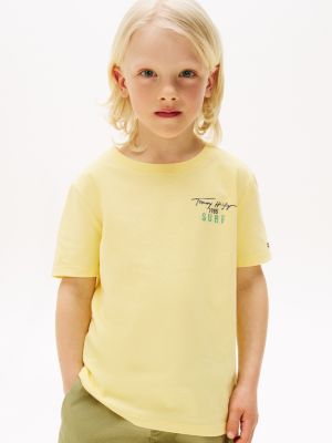 Kids' Surf Logo T-Shirt, Citronella