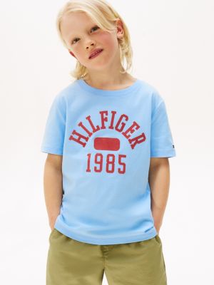 Kids' Hilfiger 1985 Logo T-Shirt, Vessel Blue