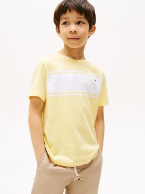 Kids' Block Stripe T-Shirt, Citronella Stripe