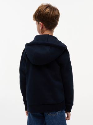 Детские куртки Tommy Hilfiger Kids' Mixed Media Hooded Quilted Jacket — фото 5