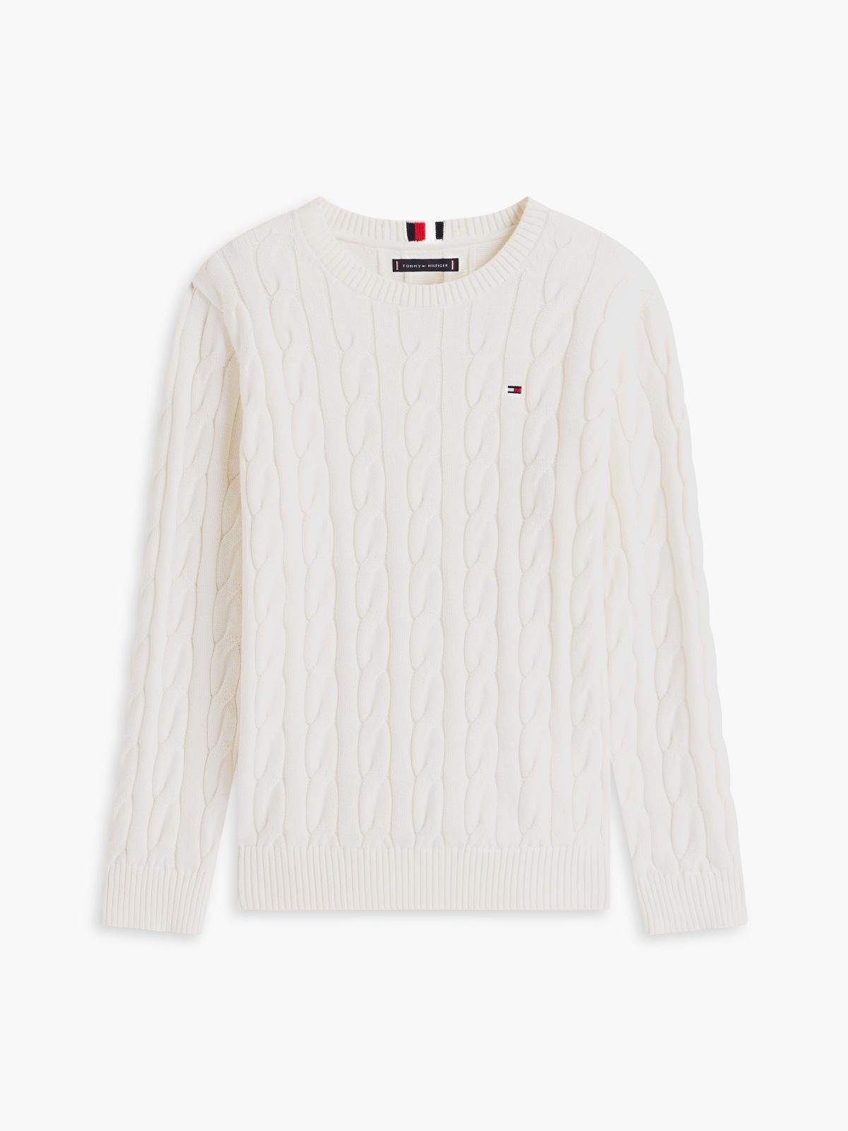 Kids' Cable Knit Sweater — Ivory