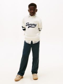 Kids' Stretch Pull-On Pant — Military Denim 2